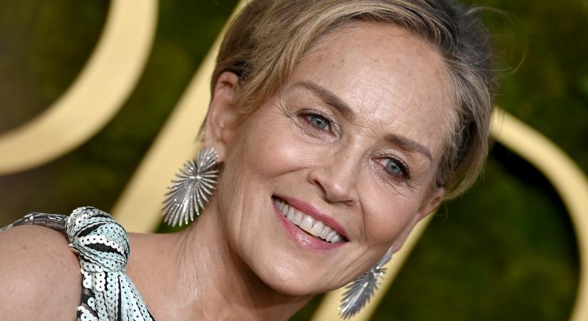 Melltartó nélkül pózol a 67 éves Sharon Stone - Nlc