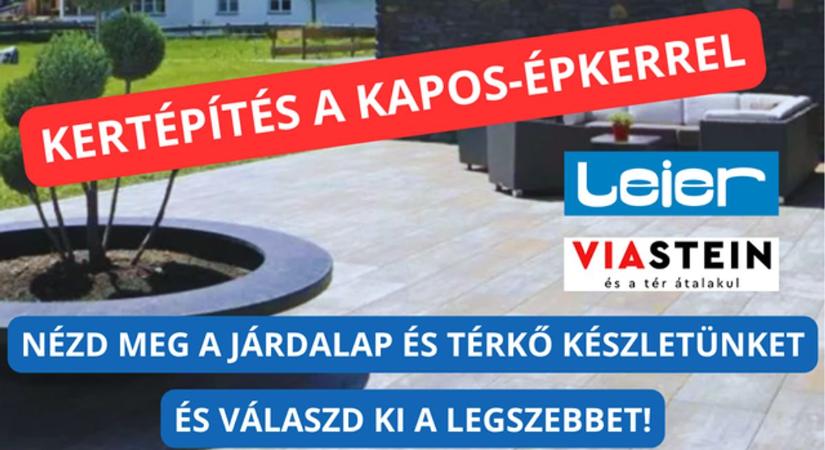 Nagy választékban járdalap és térkő! A Kapos-Épkernél már SZÉP-kártyával is fizethet! - Sonline
