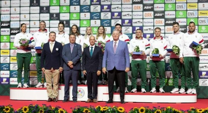 A magyar judo ünnepe: Tatabánya büszkeségét köszöntötték a budapesti világbajnokságon - Kemma