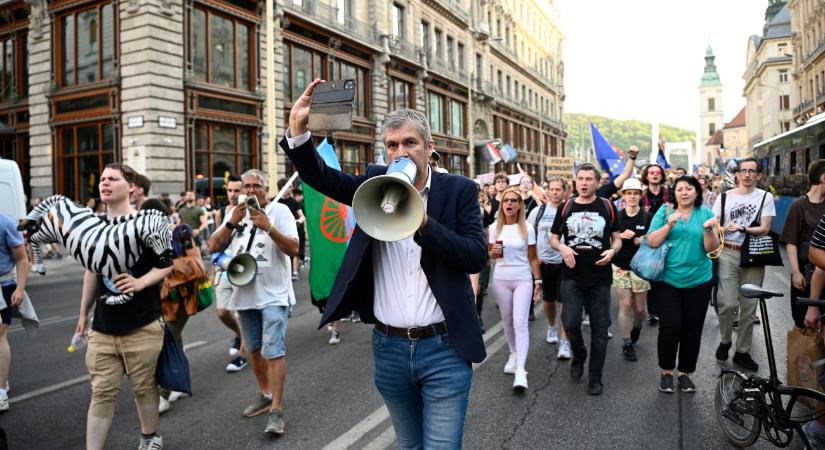 "Belátom, ez az ügy elveszett" - ismét tüntetett Hadházy Ákos - Infostart