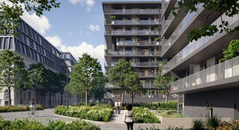 Fenntartható elegancia a Liget szomszédságában – elindult a Dürer Park lakásainak építése - Magyar Építők