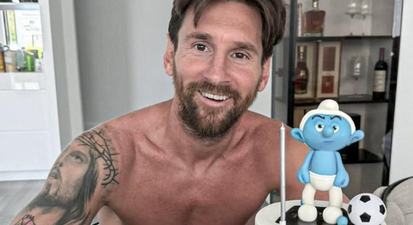 „Morcos öregember” – Messi Hupikék törpikés tortát kapott a születésnapjára - Rangadó