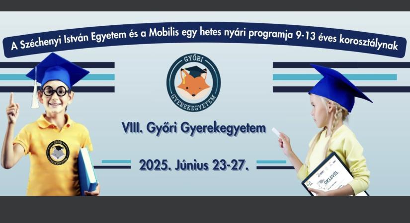 Nyolcadik alkalommal tanítja Győrben a kicsiket a Gyerekegyetem - Ugytudjuk