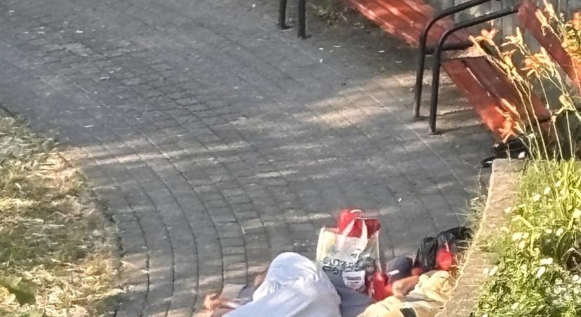 Hajléktalanok tanyája a belváros – a lakók kiakadtak - Bama