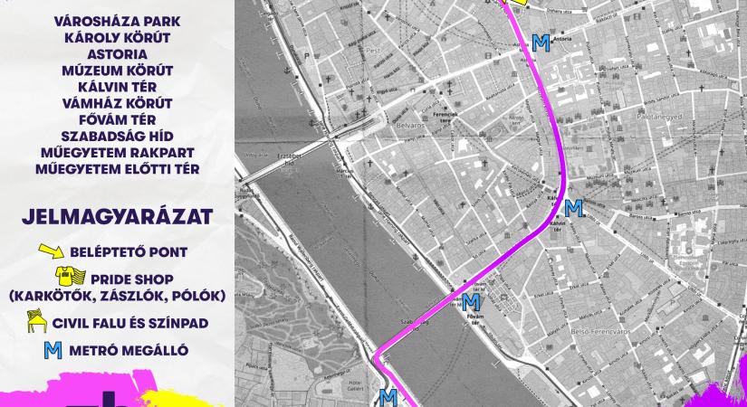 Íme a Budapest Pride útvonala! - Humen