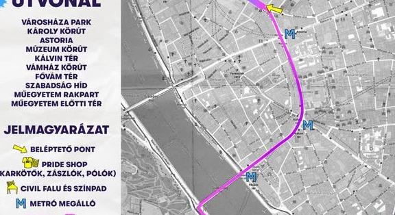 Közzétették a Budapest Pride útvonalát - Magyar Hang
