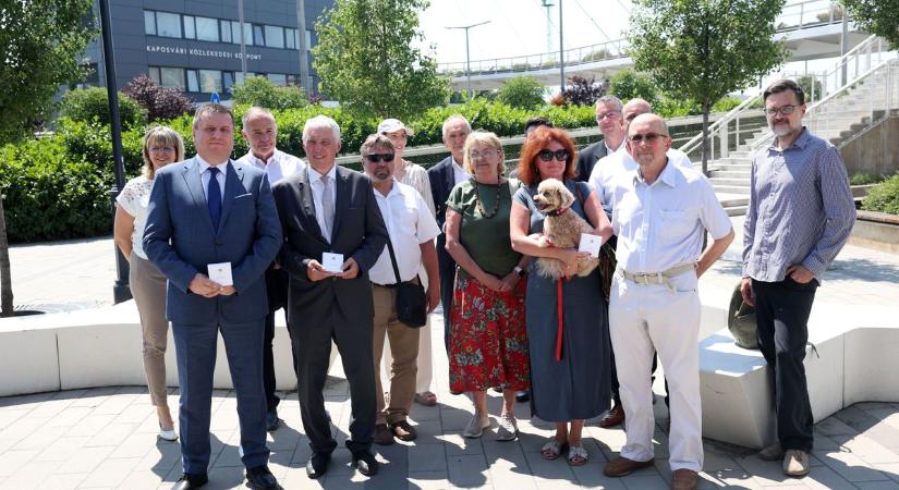 Emlékérem járt a Kaposvár különleges építményét megalkotóknak - Sonline