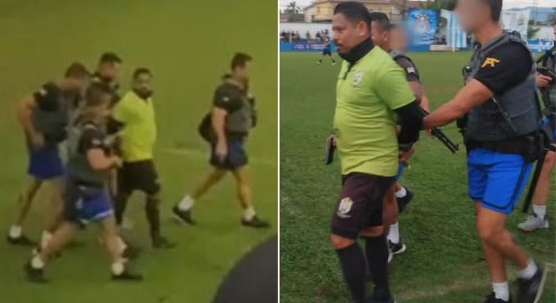 Meccs közben ütöttek rajta egy drogkereskedő játékvezetőn – videó - Blikk - Sport