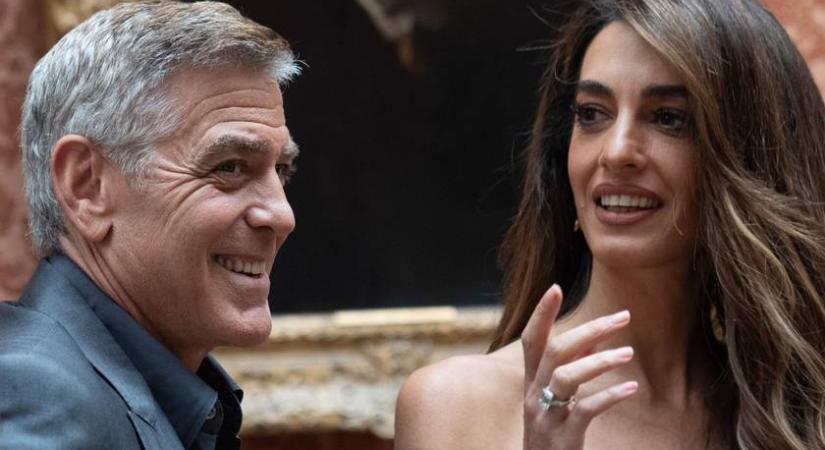 Amal Clooney így ragyogott George Clooney mellett a Buckingham-palotában: Károly királlyal találkoztak - Femina