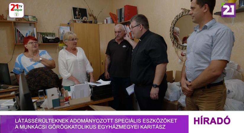 Látássérülteknek adományozott speciális eszközöket a Munkácsi Görögkatolikus Egyházmegyei Karitász (videó) - Karpat.in.ua