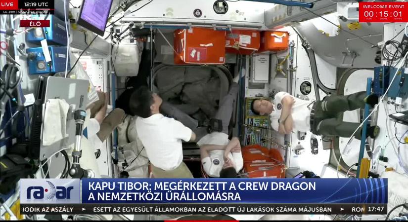 Radar - Kapu Tibor: megérkezett a Crew Dragon a Nemzetközi Űrállomásra  videó - HírTV