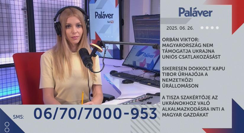 Paláver - Orbán Viktor: Maygarország nem támogatja Ukrajna uniós csatlakozását  videó - HírTV