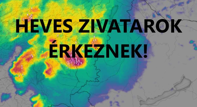 Riasztást adtak ki heves zivatarokra! - MetKép