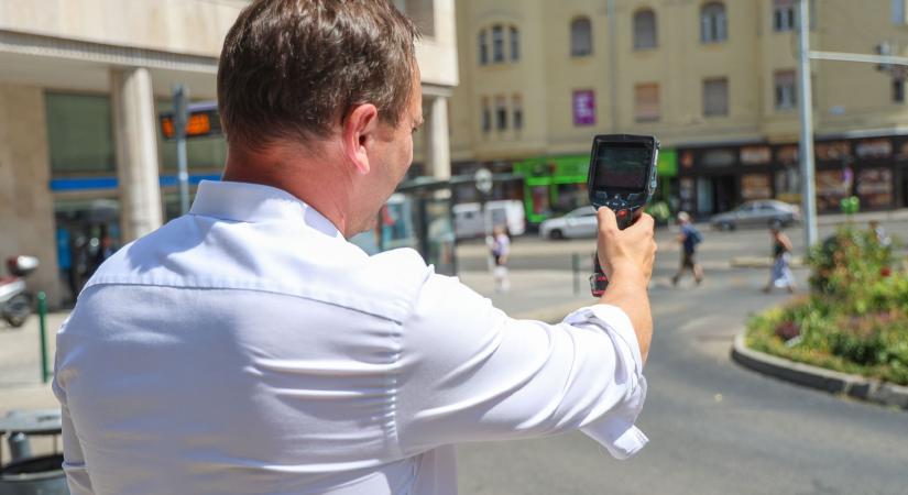 Őrsi Gergely megmérte: 20 fok volt a különbség a zöldszigetek és az aszfalt között - Magyar Hang