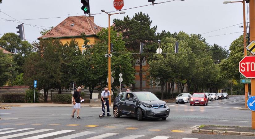 Baleset a Szigethy-Baross utca kereszteződésében - Győr Plusz