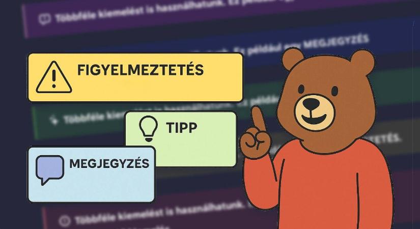 A Bear callouts funkció használata: egyedi kiemelések a jegyzetekben - Techwok