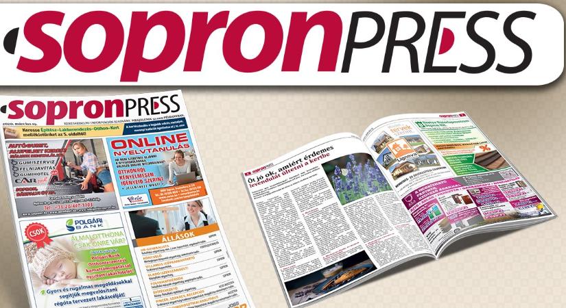 Lapozza a SopronPress legfrissebb számát!