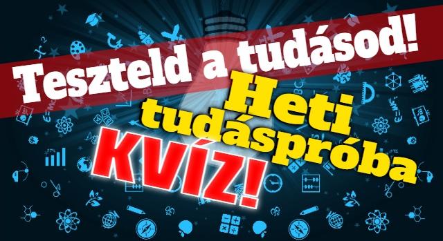 Heti tudáspróba kvíz: 10 kérdéssel tesztelheted a tudásod ismét. Lássuk, hogy sikerül? - Keresztlabda