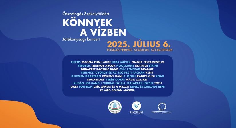 Könnyek a vízben – Jótékonysági koncert Székelyföldért - Győr Plusz