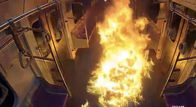 Káosz a fővárosban, felgyújtotta a metrót egy tomboló utas - Napi.hu