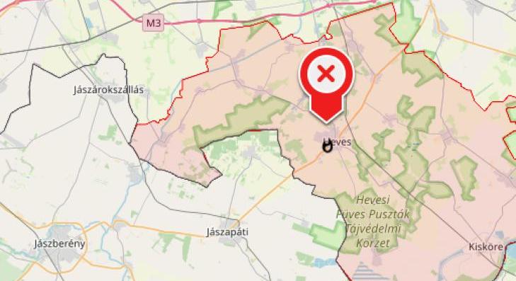 Tizenöt hektáron volt tűz Heves külterületén 