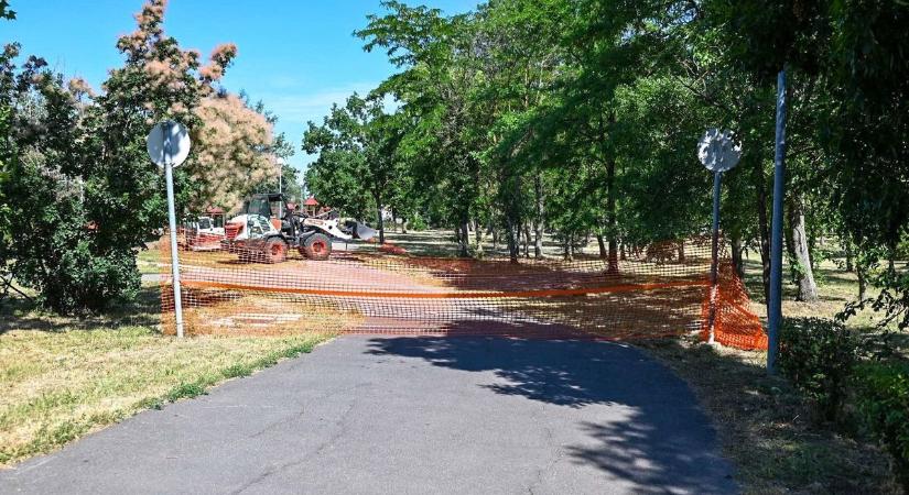Elindult a biciklipark építése Mezőtúron – új lendületet kap a Ligeti-tó környéke