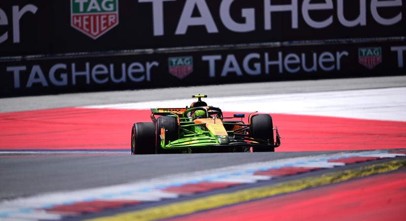 Lando Norris félelmetes erődemonstrációt tartott a Red Bull pályáján