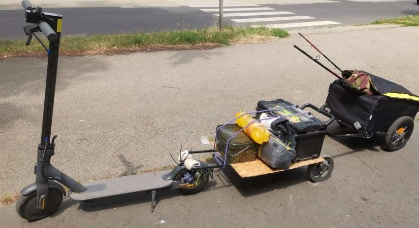 Döbbenetes roller-szerelvényt épített a kisfiú, a nagyobb baj, hogy közlekedett is vele