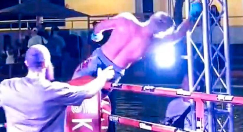 Hajmeresztő bokszmeccs: megrázta az áram a ringben ünneplő oroszt – videó