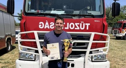 Országos győzelmet aratott a pécsi tűzoltó