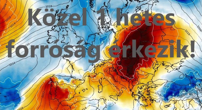 Közel 1 hetes forróság érkezik!