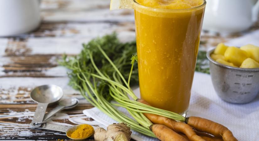 A sárgarépa- és gyömbérlé 5 egészségügyi hatása elképesztő