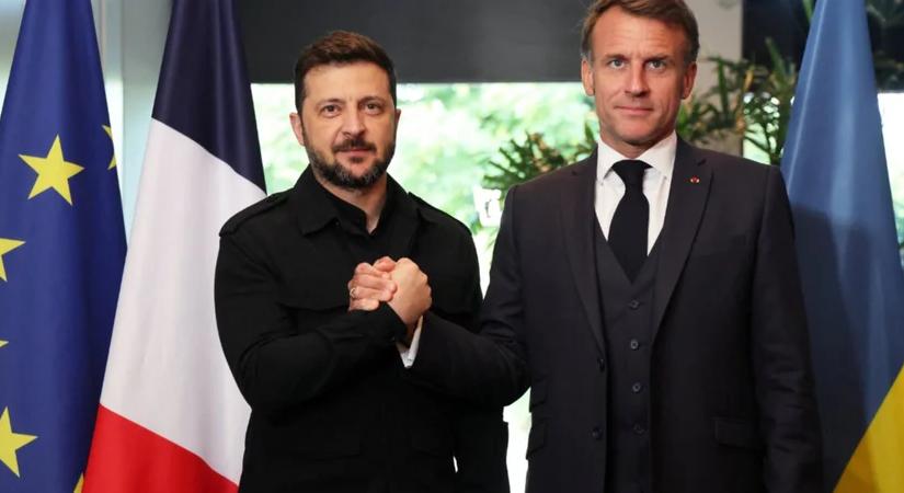 Zelenszkij és Macron a NATO-csúcstalálkozón a Renault ukrajnai dróngyártásáról tárgyaltak