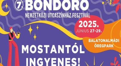 Bondoró Utcaszínház Fesztivál, 2025. június 27-29.