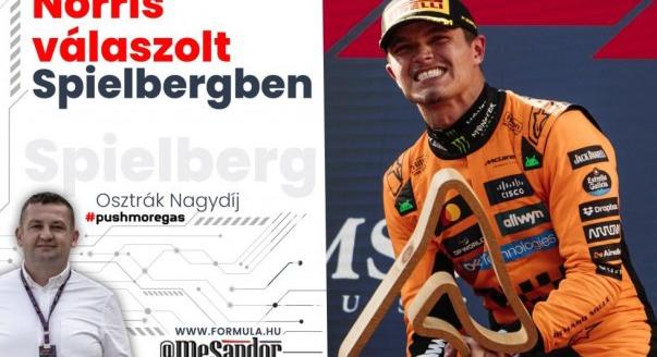 Helyszíni: Norris válaszolt Spielbergben