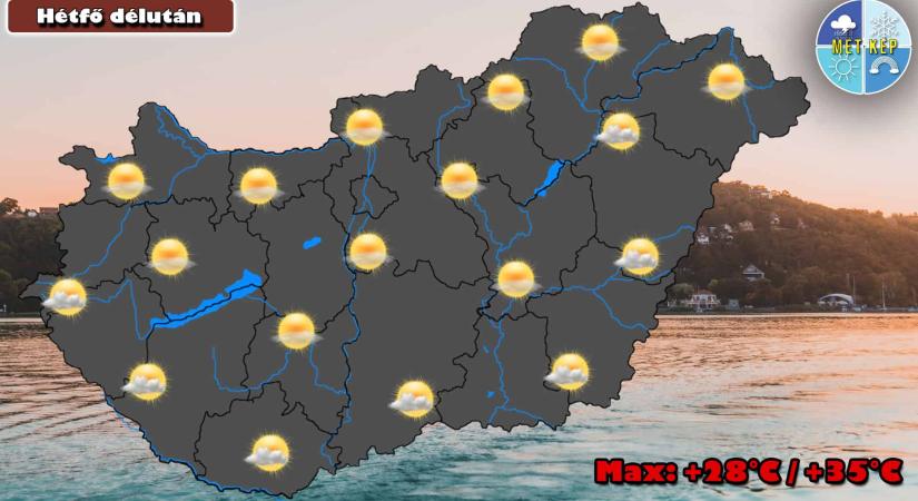 Továbbra is nyárias hőmérsékletre készülhetünk június utolsó napján