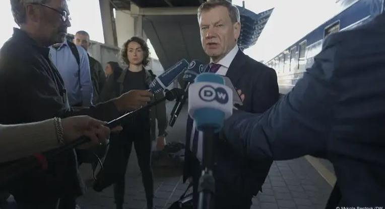 Első ukrajnai látogatására hétfőn Kijevbe érkezett az újonnan kinevezett német külügyminiszter
