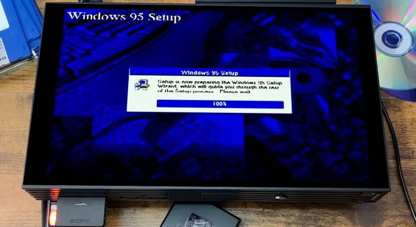Felhekkelték a Windows 95-öt a Sony PlayStation 2 konzoljára