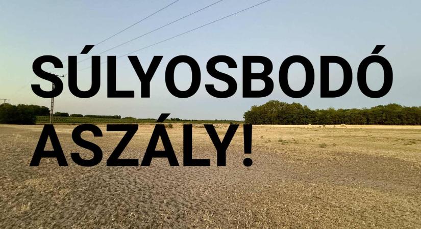 Egyre súlyosbodik az aszály!