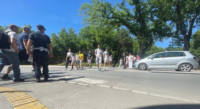 Országszerte zebra módra váltottak a tiltakozó polgárok – Szabadkán is (Fotó)