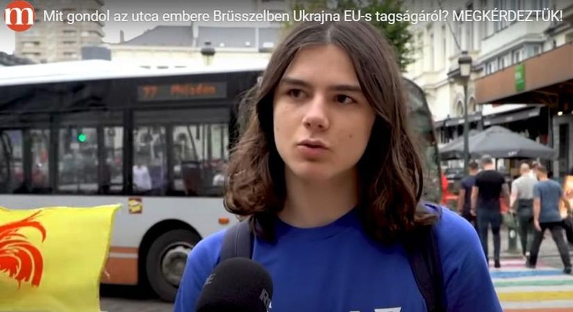 Brüsszelben kérdeztük az utca emberét: támogatnák-e Ukrajna csatlakozását az Európai Unióhoz? (VIDEÓ)