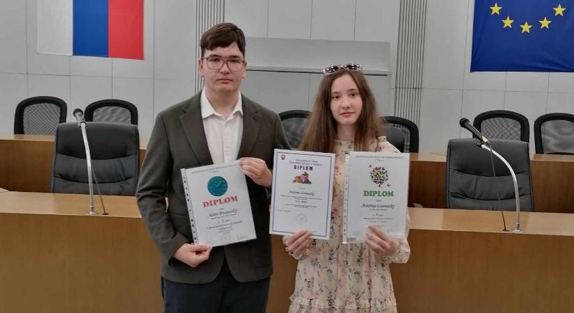 Presinszký Ádám és Losonszky Antónia – a hidaskürti alapiskola kiváló diákjai