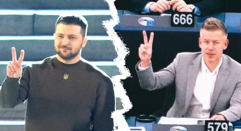 Volodimir Zelenszkij és Magyar Péter minden lényeges dologban hasonlítanak