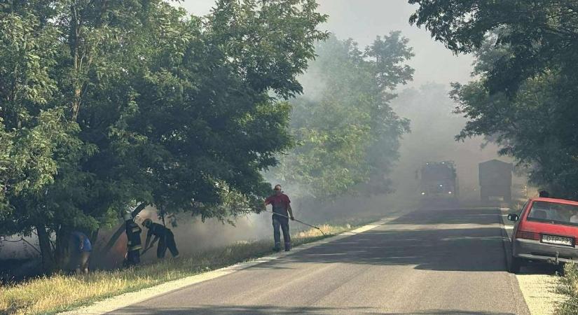 Alig lehetett látni valamit, sűrű füst nehezítette a közlekedést