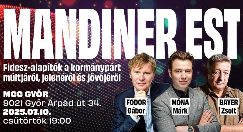 Fidesz-alapítók a kormánypártról – Mandiner Est élőben Fodor Gáborral és Bayer Zsolttal!
