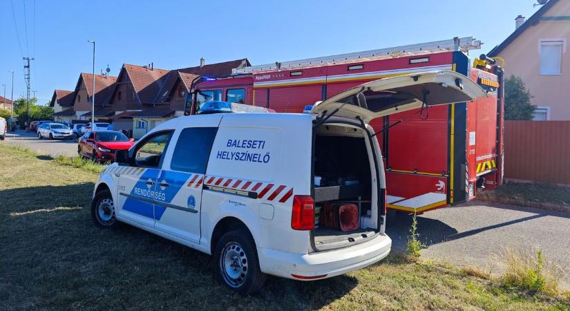 Gázömlés Szombathelyen: Egy autó tört ki egy gázcsonkot