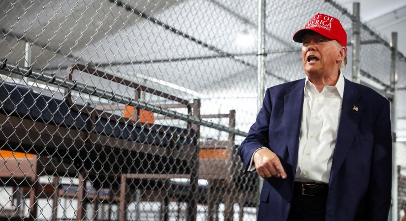 Trump azzal adta át az Aligátor Alcatraz börtönt, hogy a bevándorlóknak majd cikkcakkban kell futniuk