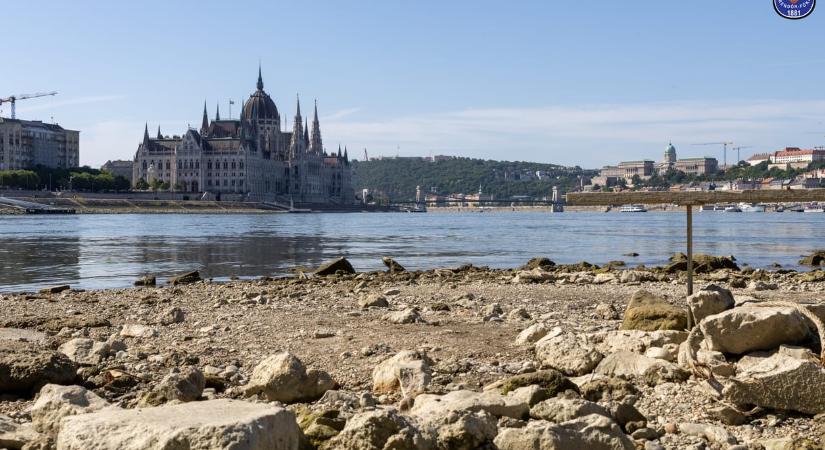 Annyira alacsony a Duna vízállása, hogy figyelmeztetés adott ki a rendőrség