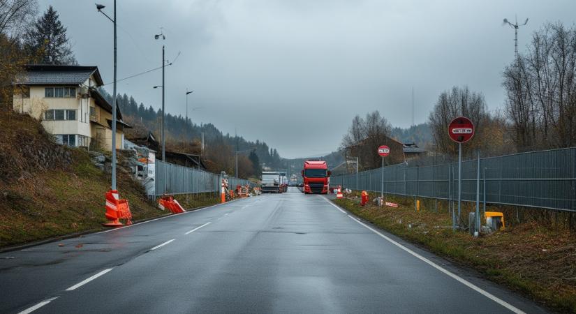 Kigyulladt egy kamion az M3-ason