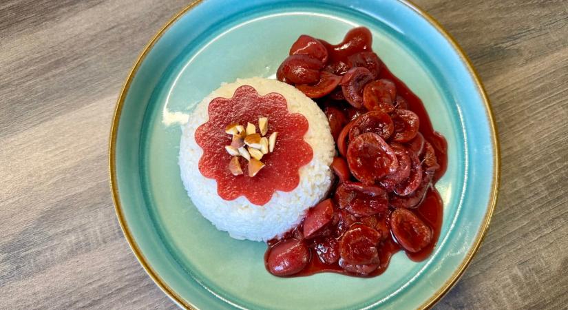 Cseresznyés sticky rice – egzotikus nyári desszert házilag